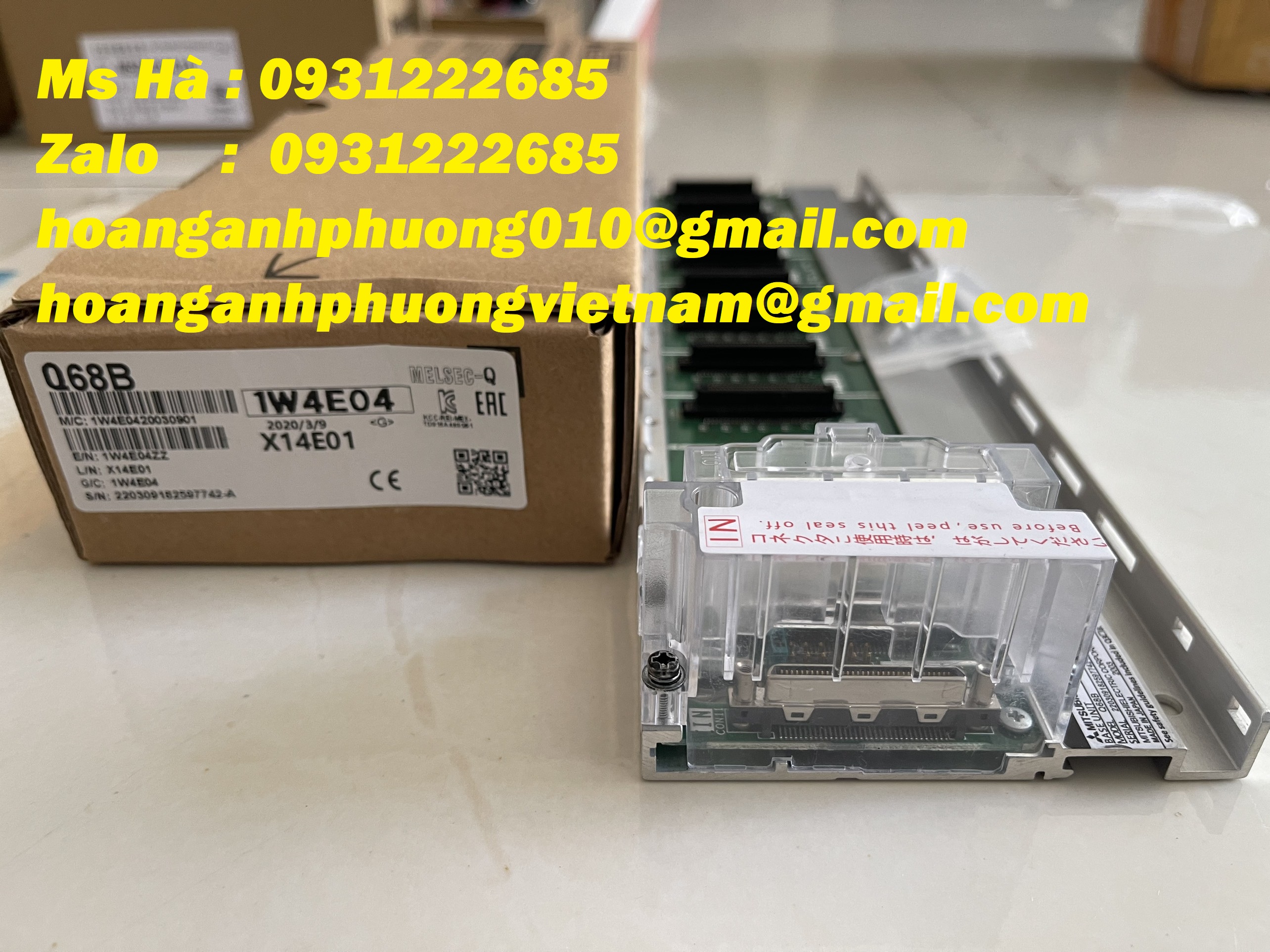 Khe cắm PLC mitsubishi Q68B - bảo hành toàn quốc