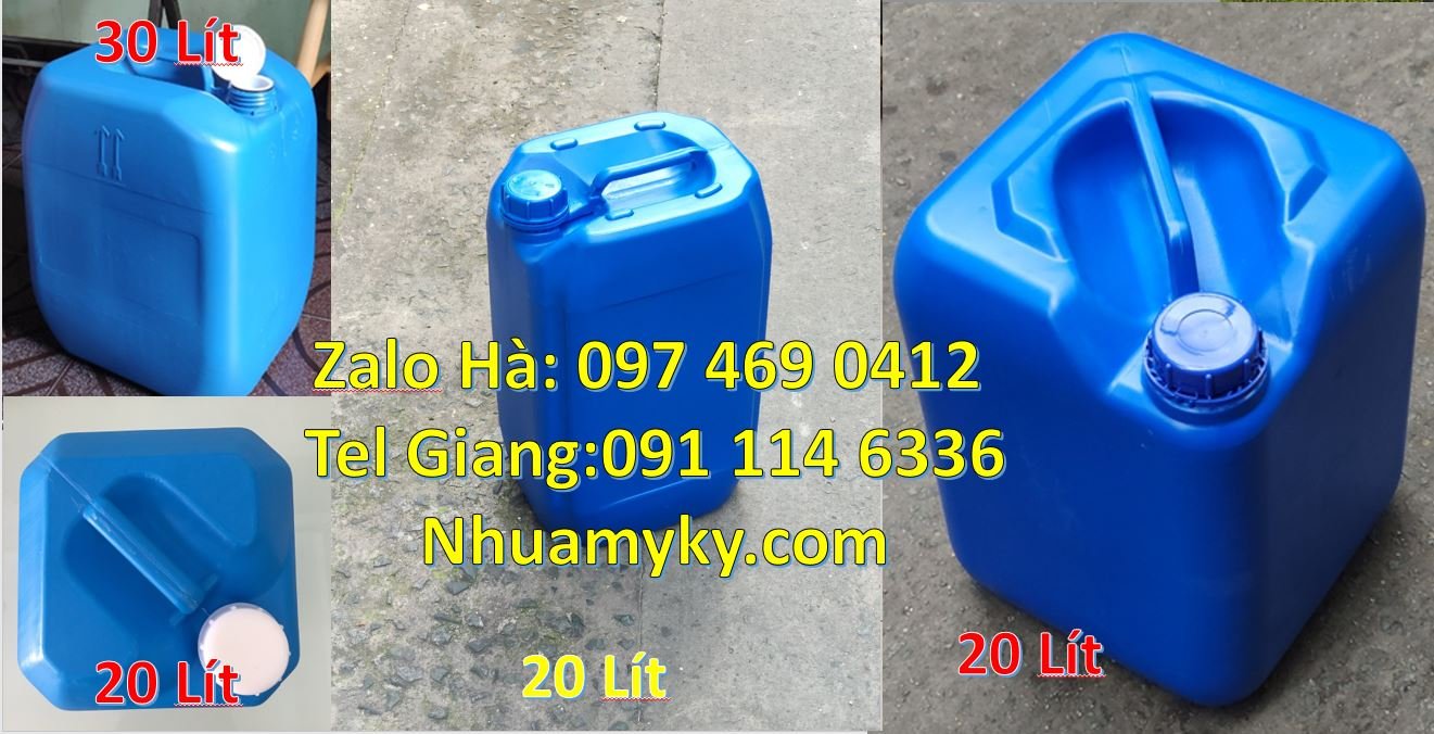 Bán can nhựa 25l có nắp thoát khí đựng hóa chất,can nhựa 30l đựng nước