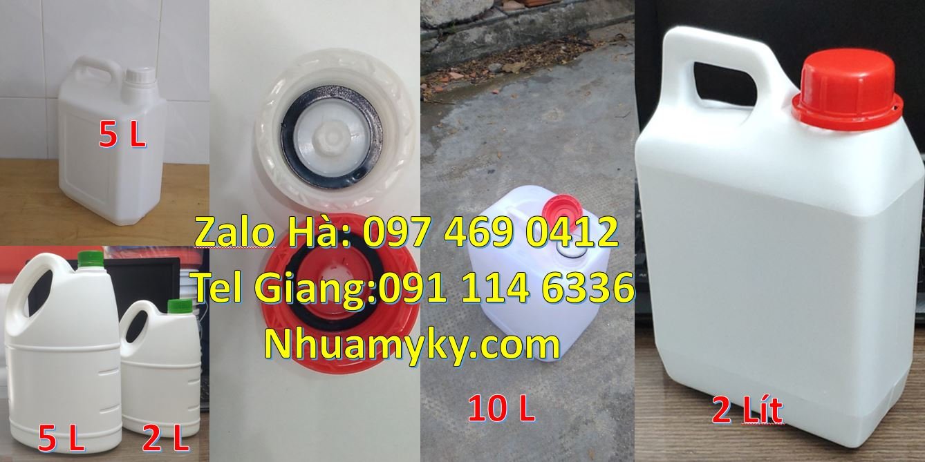 Bán can nhựa 10l có nắp thoát khí giá rẻ,can nhựa 5l đựng nước mắm dầu