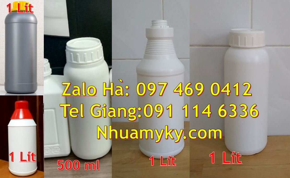 Bán chai nhựa lớn 1l có nắp thoát khí,chai nhựa 0.5l đựng gia vị thực