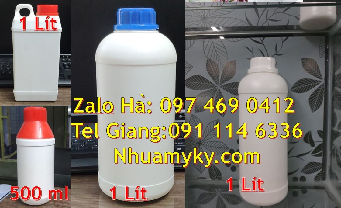 Bán chai nhựa lớn 1l có nắp thoát khí,chai nhựa 0.5l đựng gia vị thực