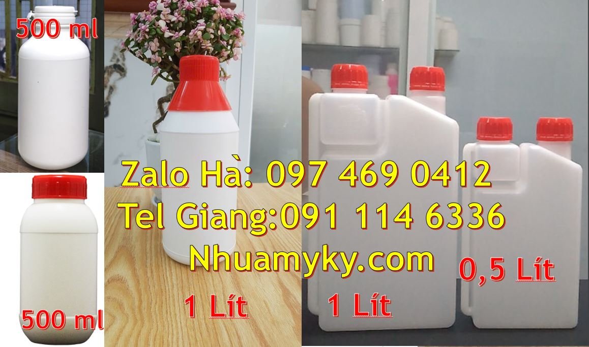 Bán chai nhựa lớn 1l có nắp thoát khí,chai nhựa 0.5l đựng gia vị thực