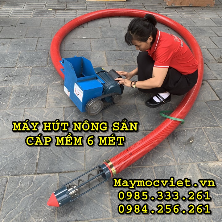 Máy hút hạt ngô, thóc, hạt nhựa năng suất 2 - 3 tấn/giờ