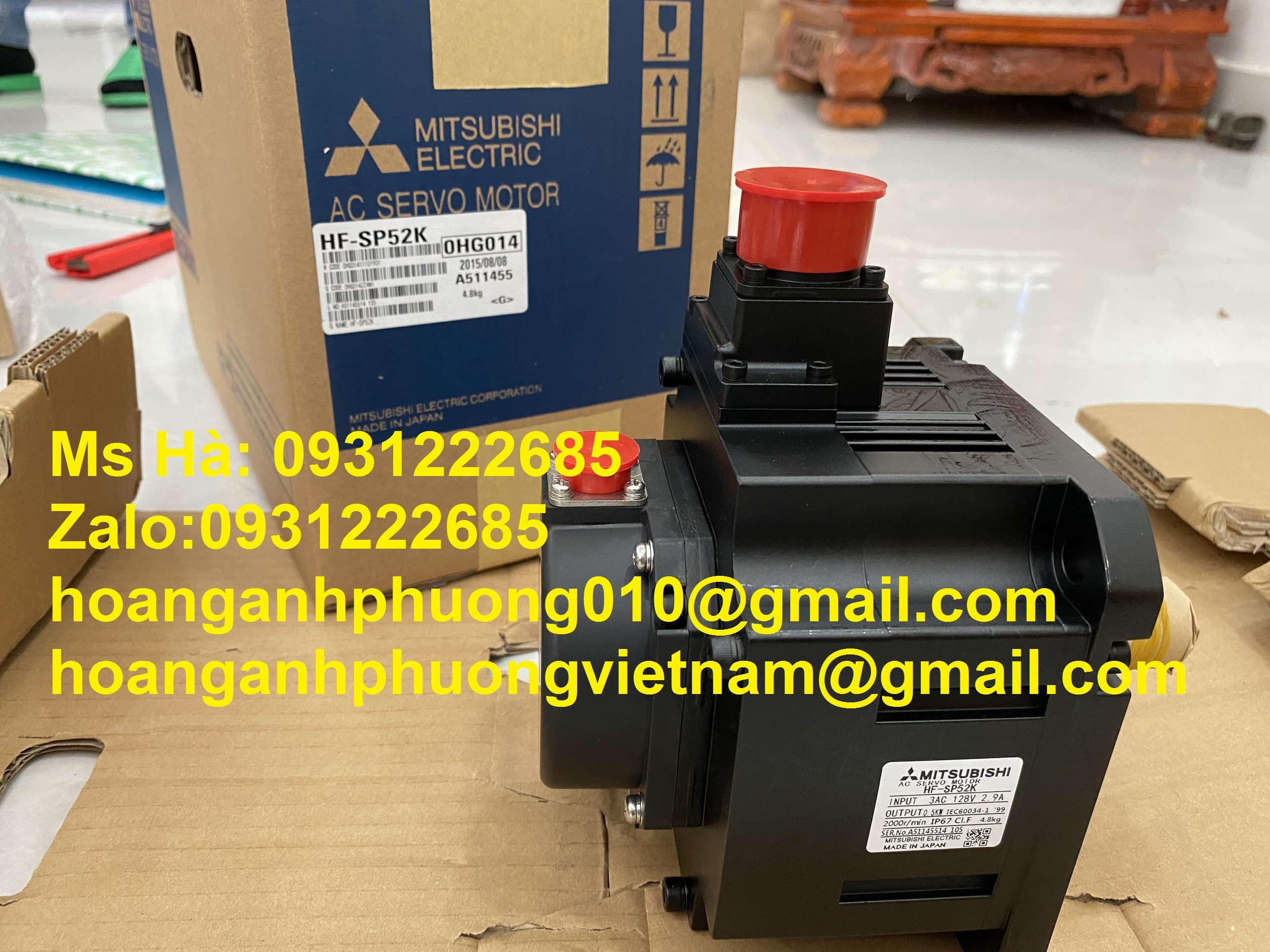 Motor HF-SP52K mitsubishi - bảo hành 12 tháng - hàng siêu tốt