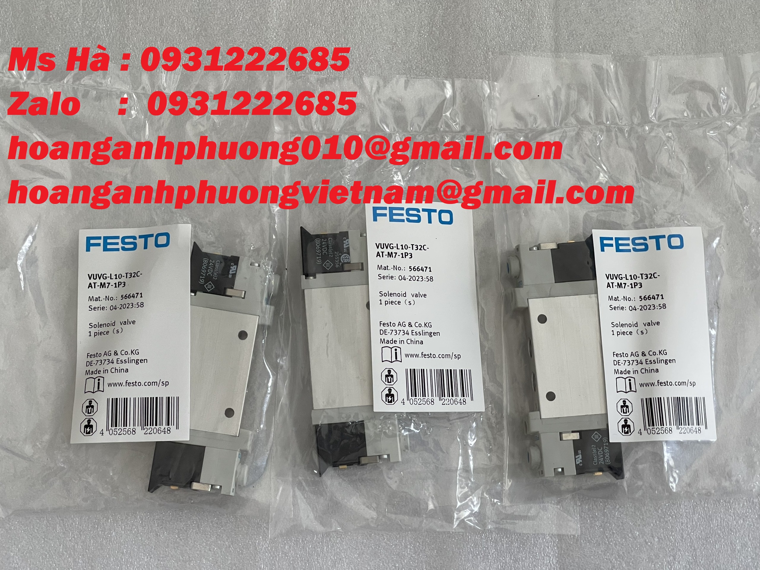 Valve solenoid festo VUVG-L10-T32C-AT-M7-1P3 hàng cạnh tranh giá