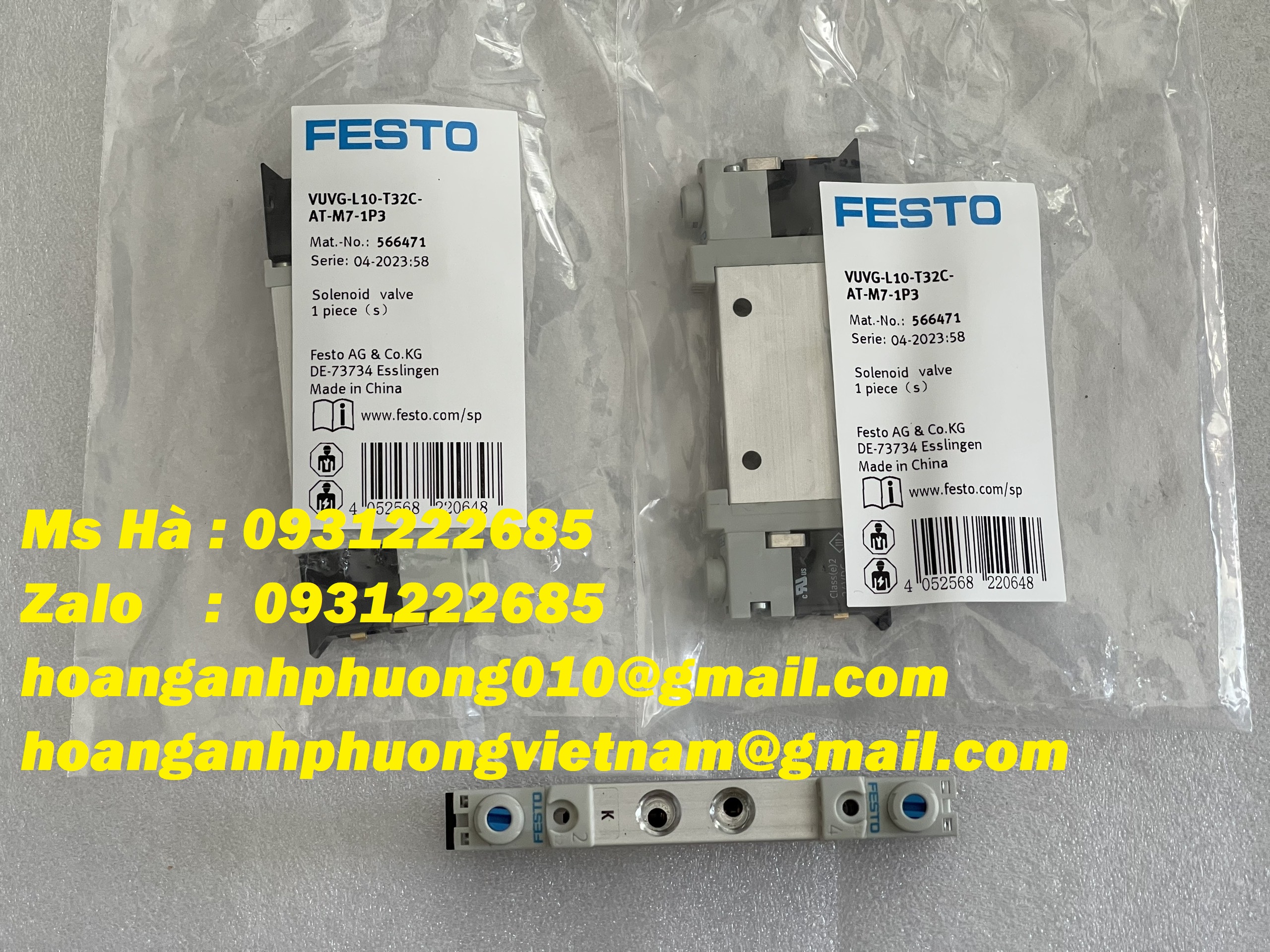 Valve solenoid festo VUVG-L10-T32C-AT-M7-1P3 hàng cạnh tranh giá