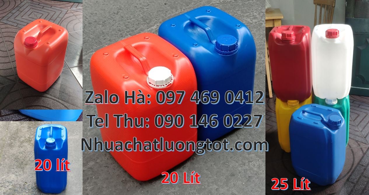 Bán can nhựa 25l có nắp thoát khí,can nhựa 20l đựng chất lỏng giá rẻ h