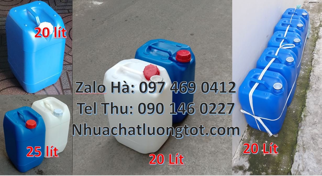 Bán can nhựa 25l có nắp thoát khí,can nhựa 20l đựng chất lỏng giá rẻ h