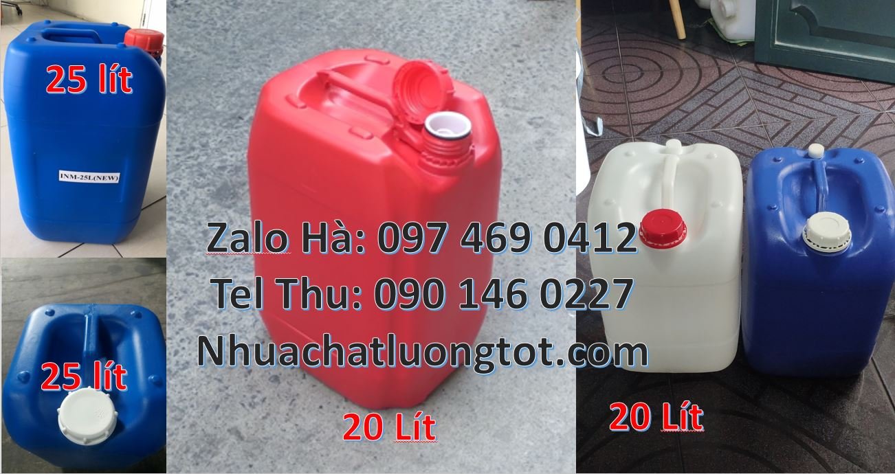 Bán can nhựa 25l có nắp thoát khí,can nhựa 20l đựng chất lỏng giá rẻ h