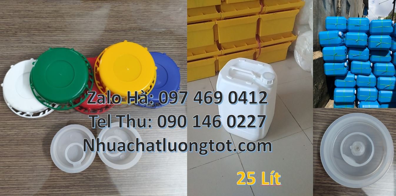 Bán can nhựa 25l có nắp thoát khí,can nhựa 20l đựng chất lỏng giá rẻ h