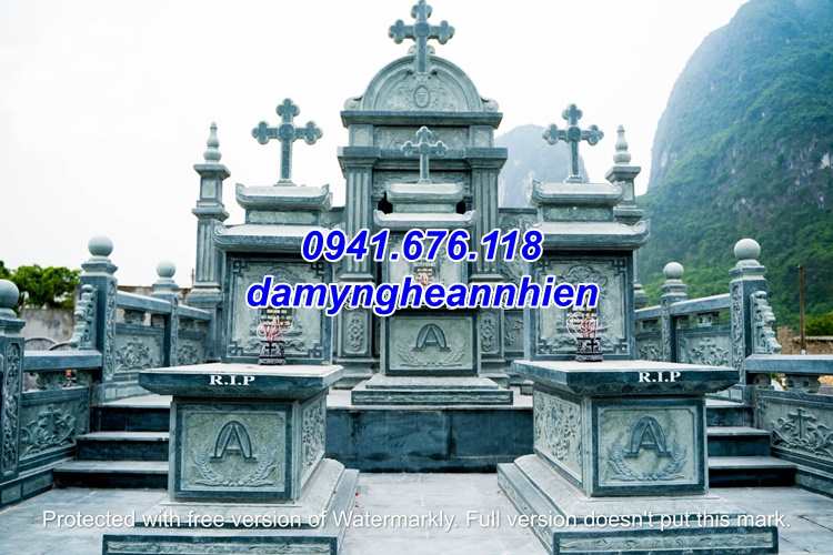 Giá bán mẫu mộ công giáo bằng đá đẹp tại Sài Gòn - UY TÍN GIÁ RẺ