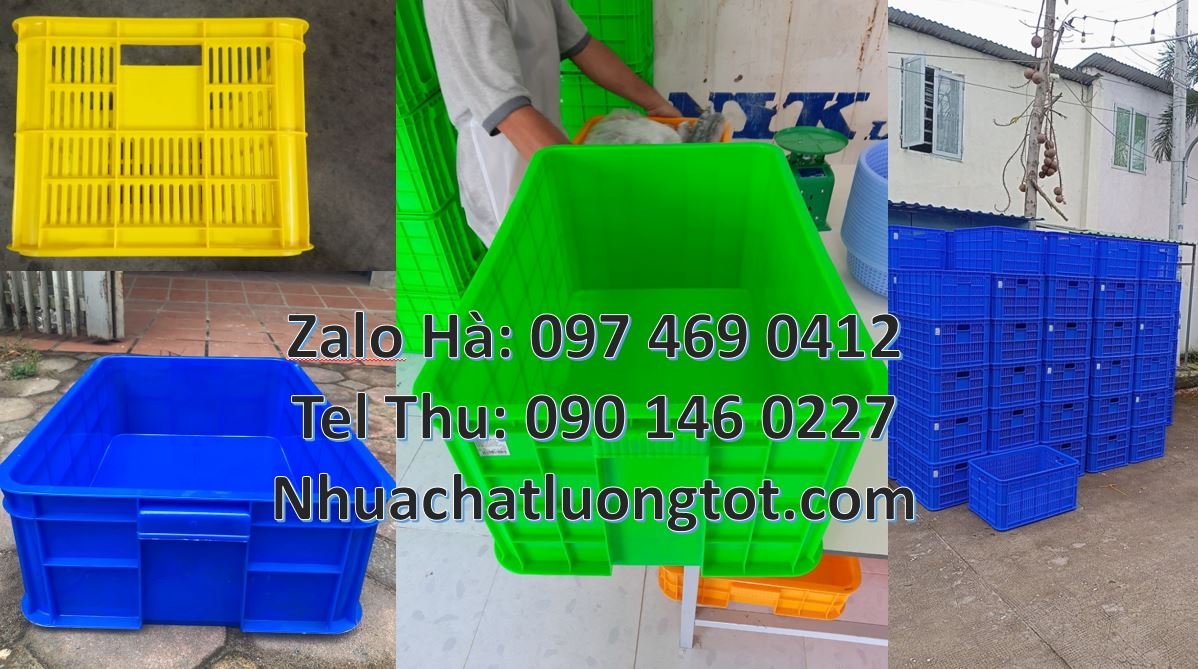 Bán sóng nhựa đựng rau củ quả, sóng nhựa hở có bánh xe chất lượng cao