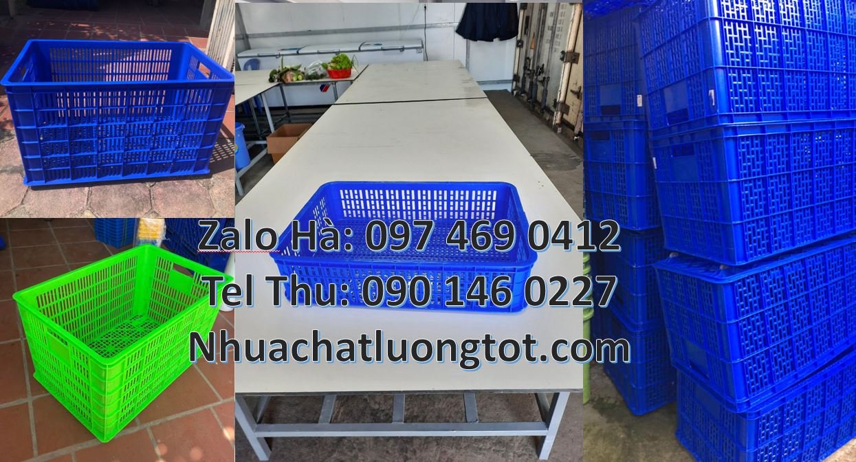 Bán sóng nhựa đựng rau củ quả, sóng nhựa hở có bánh xe chất lượng cao