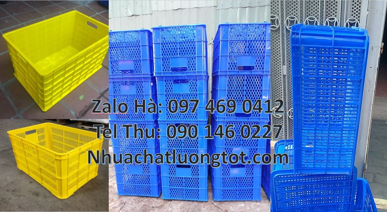 Bán sóng nhựa đựng rau củ quả, sóng nhựa hở có bánh xe chất lượng cao