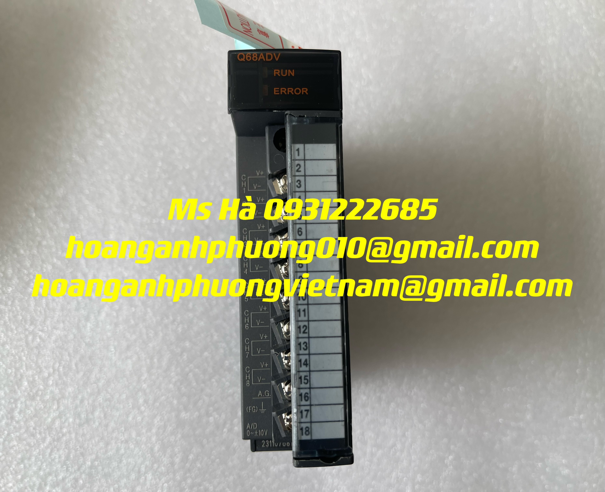 Mô đun đầu vào 8 kênh mitsubishi Q68ADV - bảo hành 12 tháng