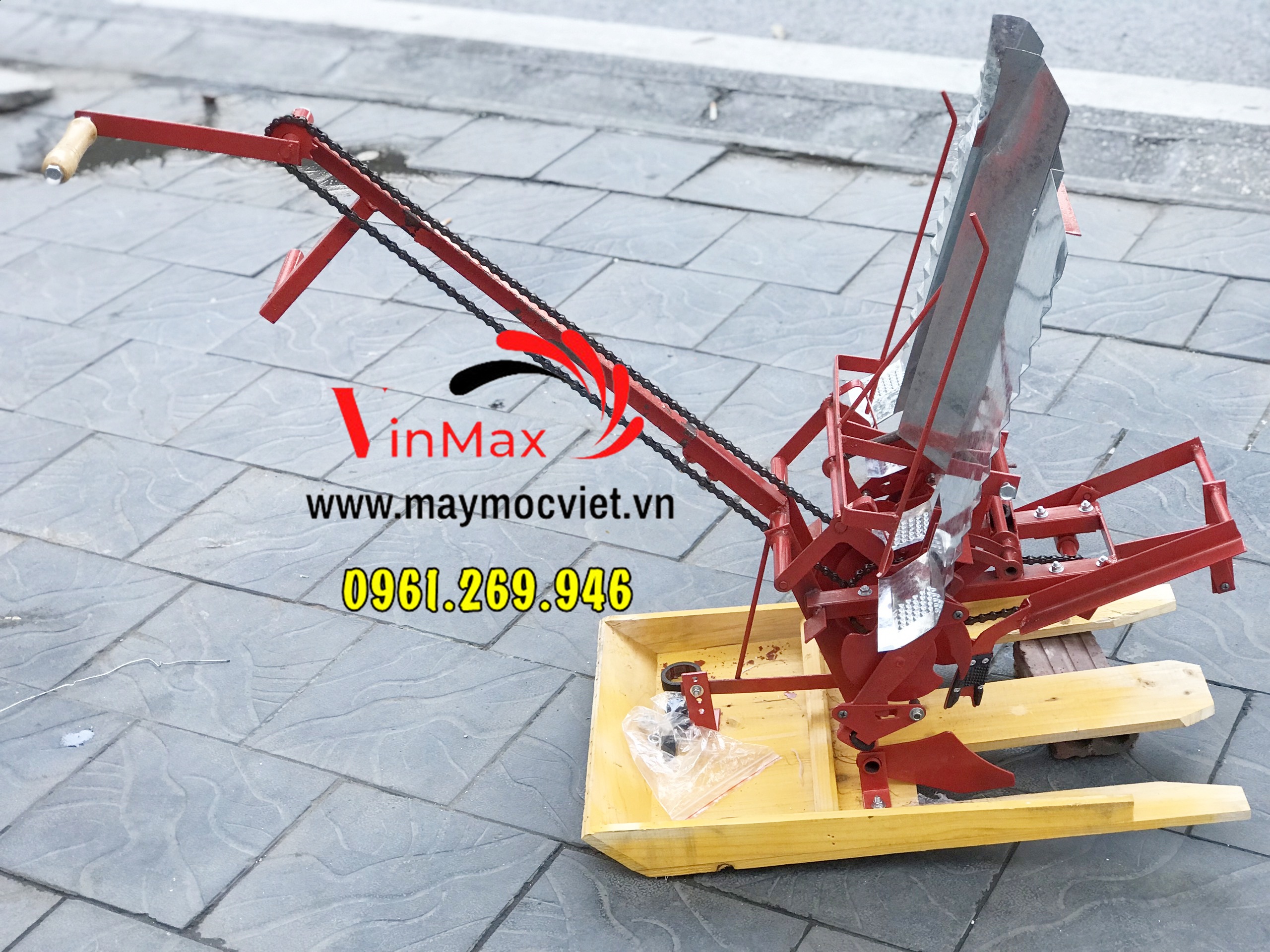 Máy cấy lúa mạ nhổ 2 hàng dắt tay năng suất cao