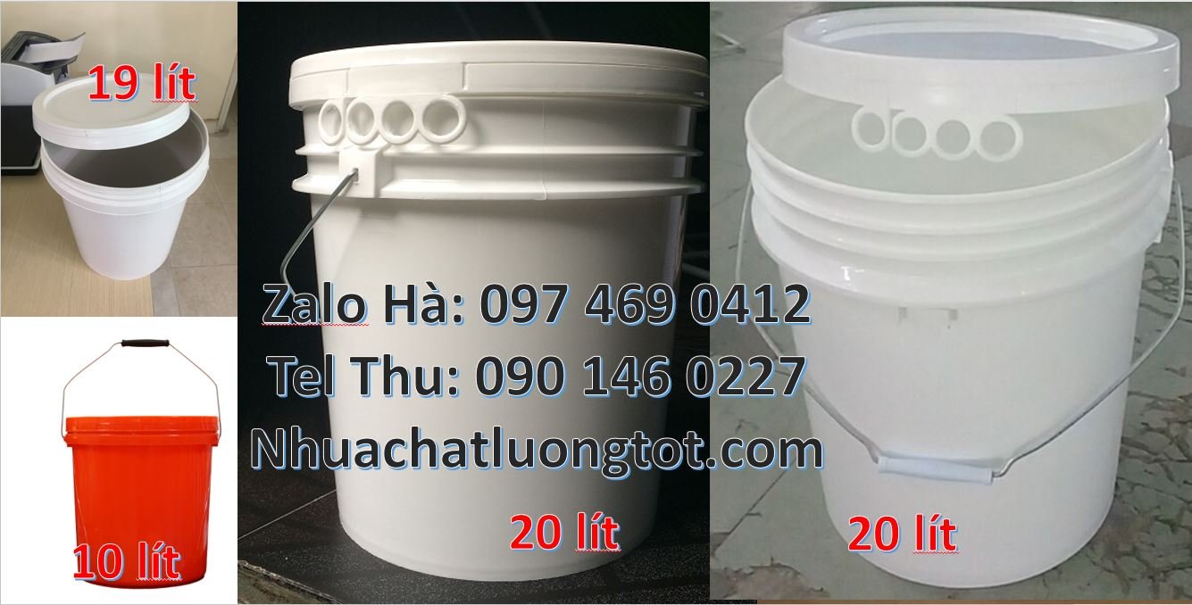 Bán thùng nhựa đựng sơn 19l quai sắt,thùng nhựa 25l nắp đậy chiết rót