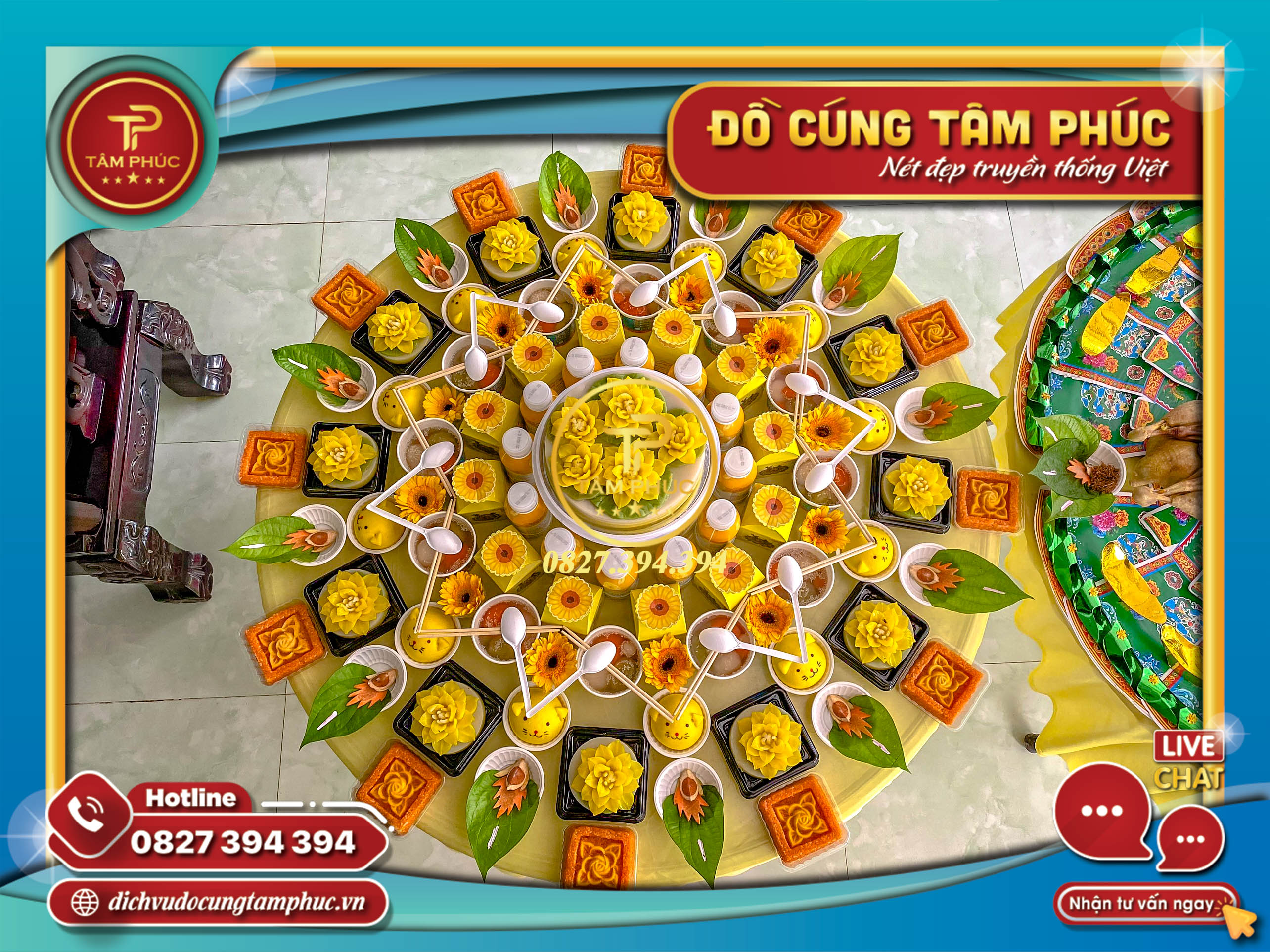 mâm cúng mụ, cúng căn cho bé tại Cần Thơ.