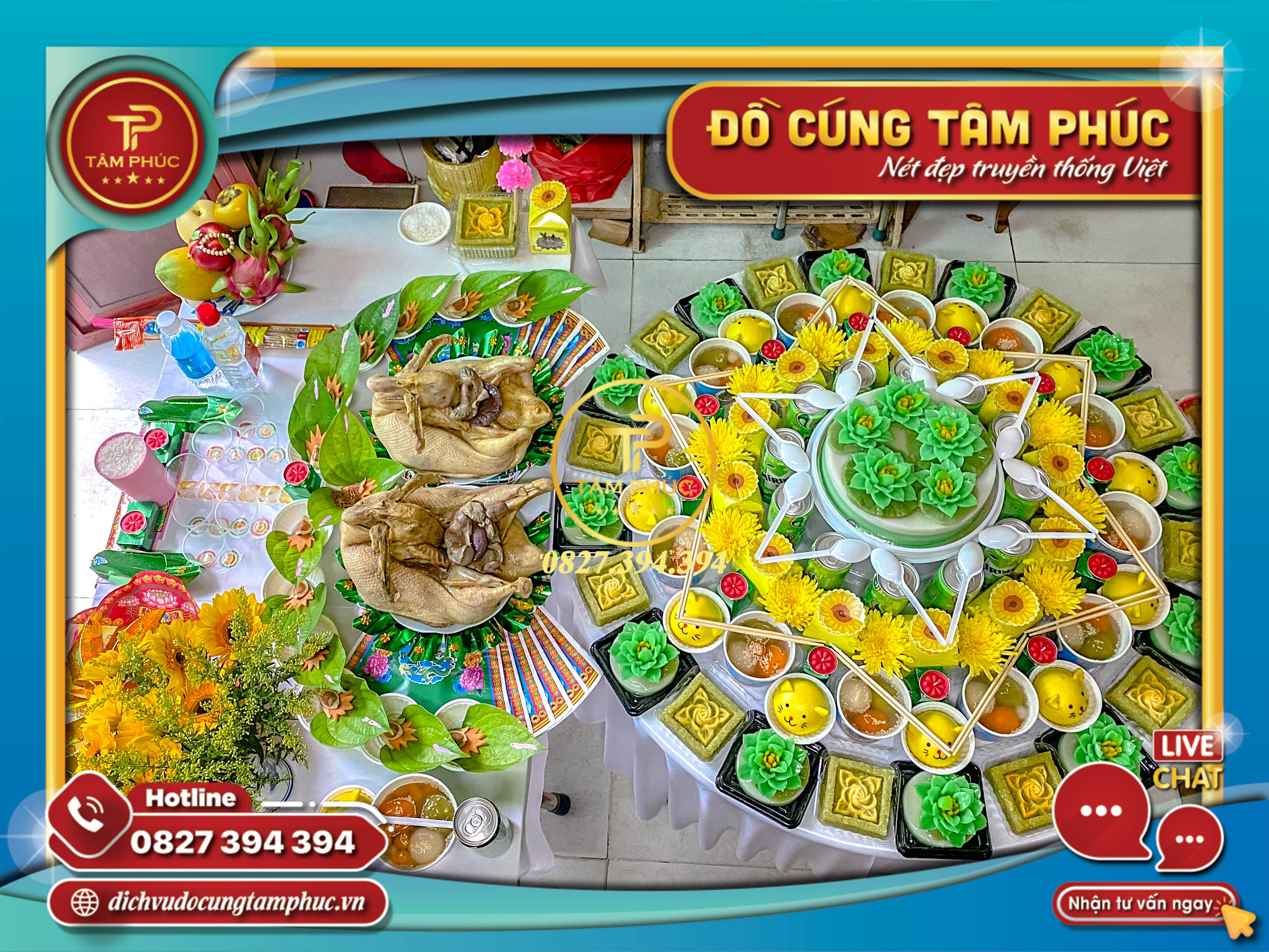 mâm cúng mụ, cúng căn cho bé tại Cần Thơ.