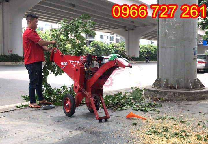 máy băm cành cây di động, máy băm cành cây đô thị