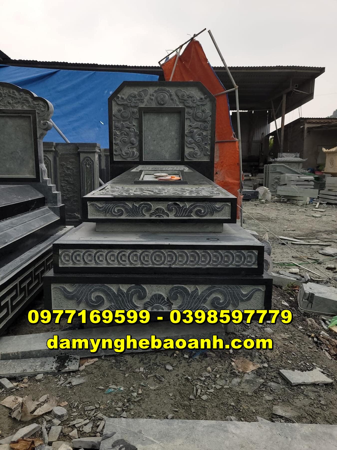 xây lăng mộ bằng đá đẹp,giá bán lăng thời đá đẹp ở bình định