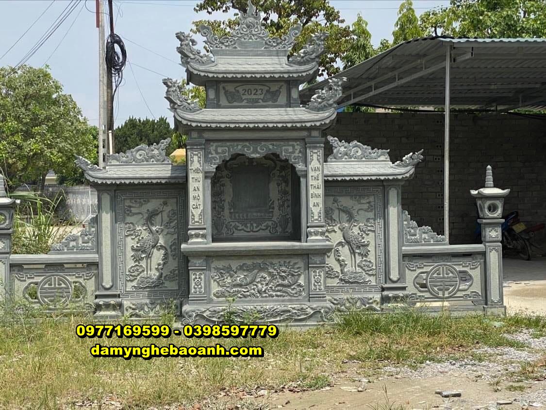 xây lăng mộ bằng đá đẹp,giá bán lăng thời đá đẹp ở bình định