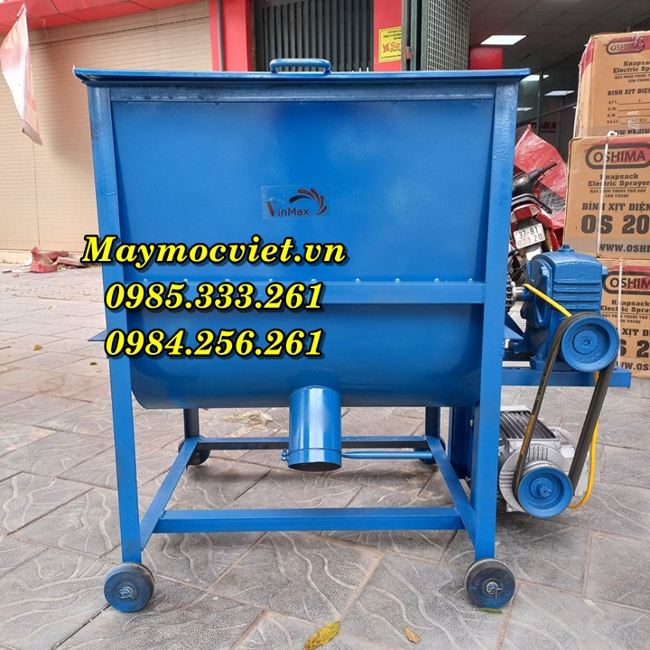 Máy trộn giá thể, thức ăn chăn nuôi 50kg/ mẻ TVM50