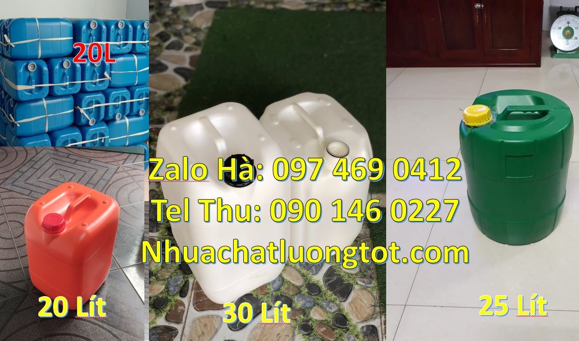 Bán thùng nhựa 20l có nắp thoát khí,thùng nhựa 30l có nắp vặn đựng nuo