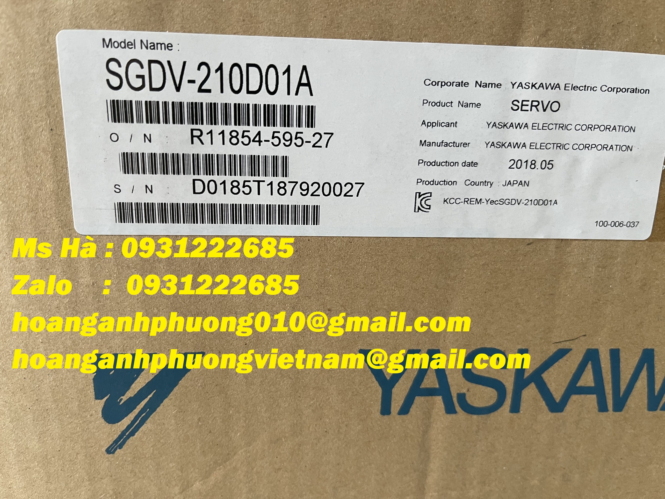 SGDV-210D01A yaskawa - bộ điều khiển chính hãng - giá tốt