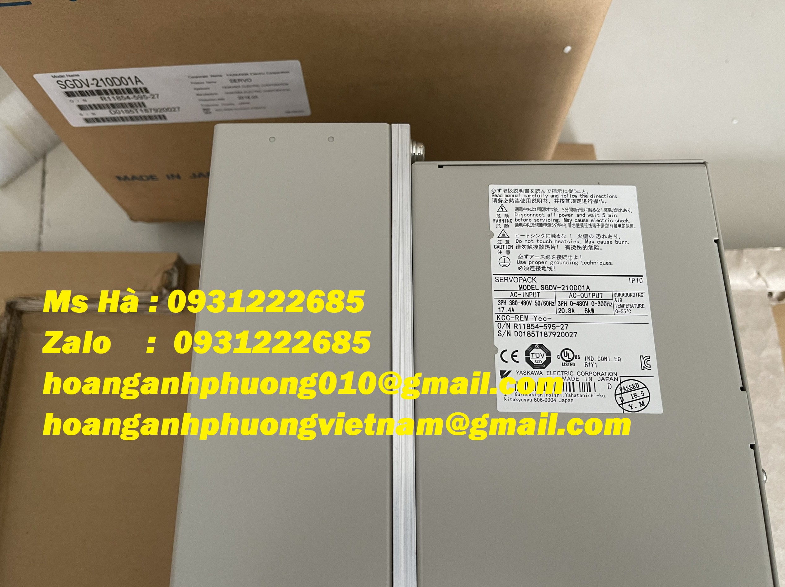 SGDV-210D01A yaskawa - bộ điều khiển chính hãng - giá tốt