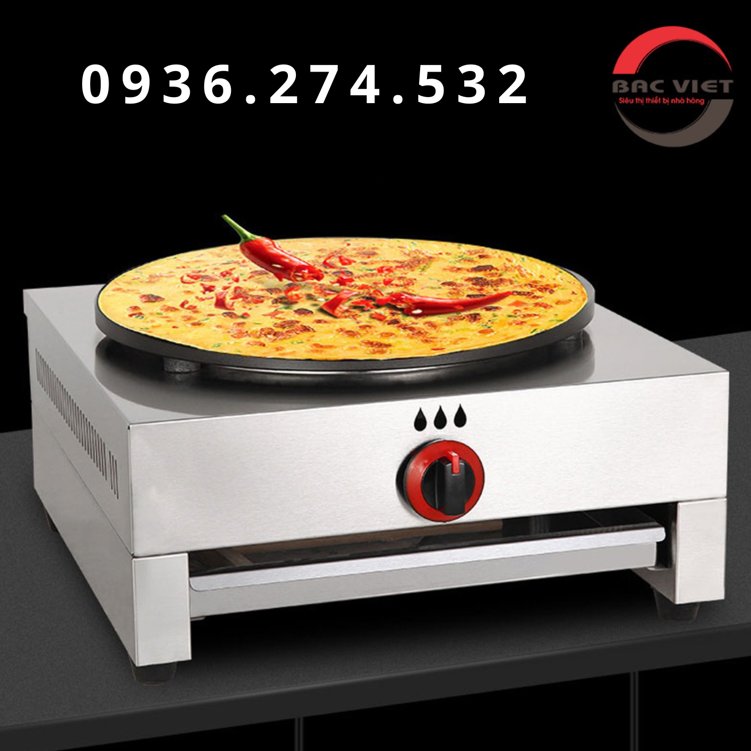 Máy làm bánh crepe ga - Hương vị độc đáo từ nước Pháp