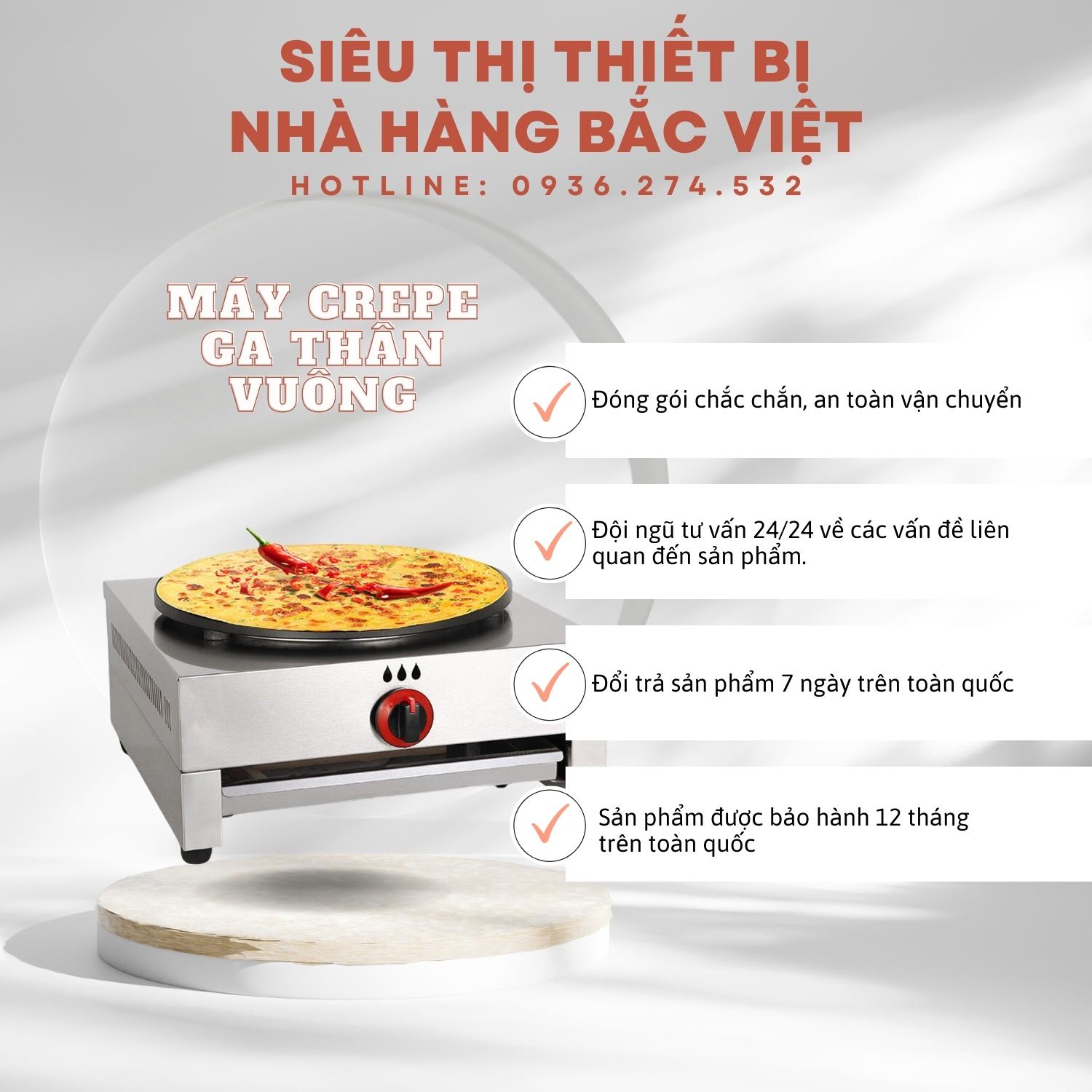 Máy làm bánh crepe ga - Hương vị độc đáo từ nước Pháp