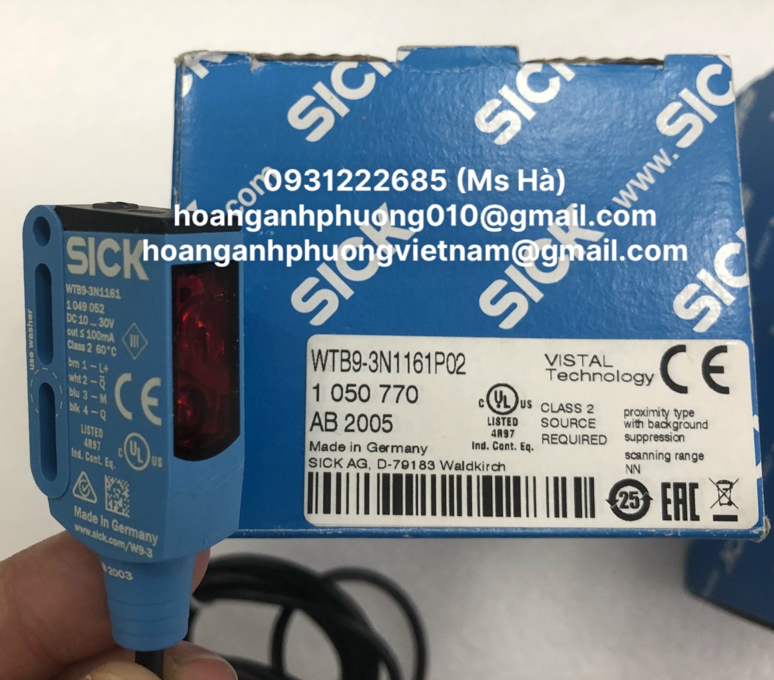 Cảm biến quang điện WTB9-3N1161P02 dòng Sick - giao nhanh