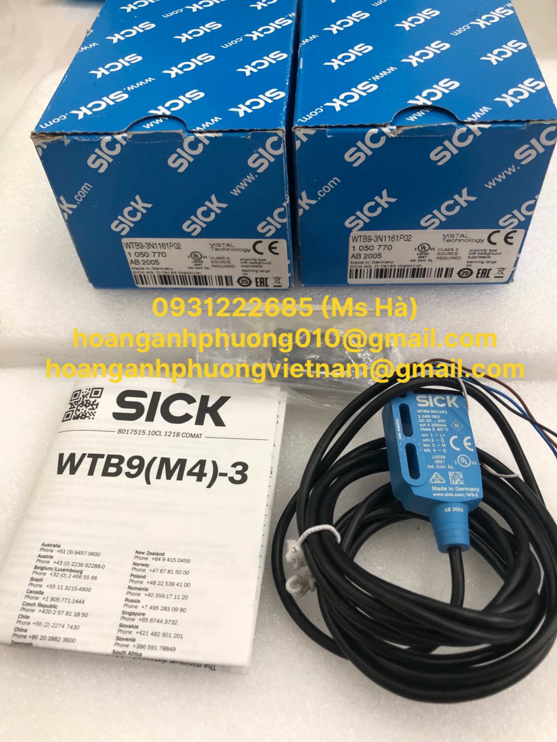 Cảm biến quang điện WTB9-3N1161P02 dòng Sick - giao nhanh