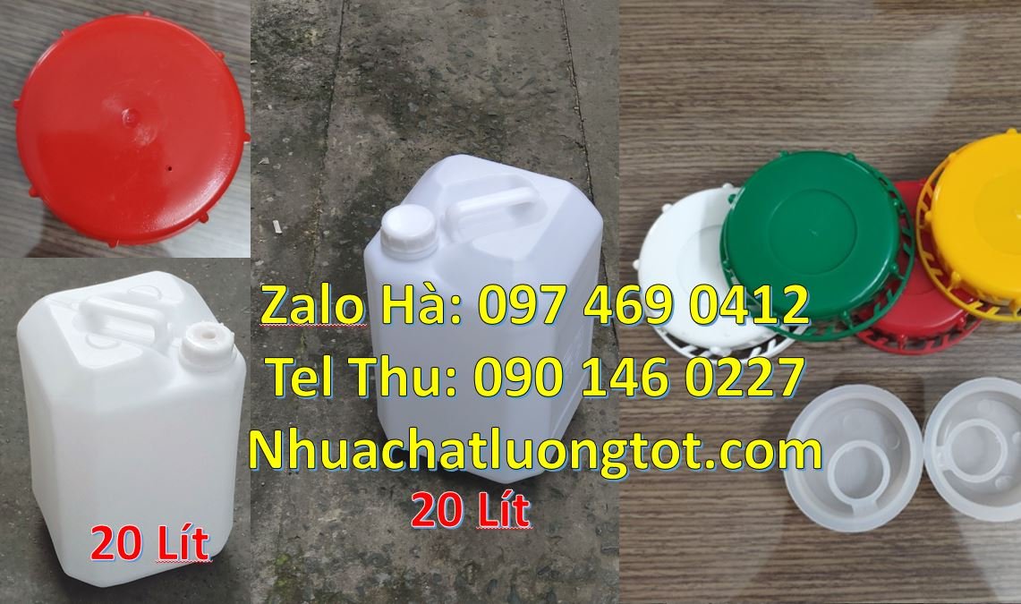 Bán can nhựa 25l có nắp thoát khí màu xanh, can nhựa 30l đựng hóa chất