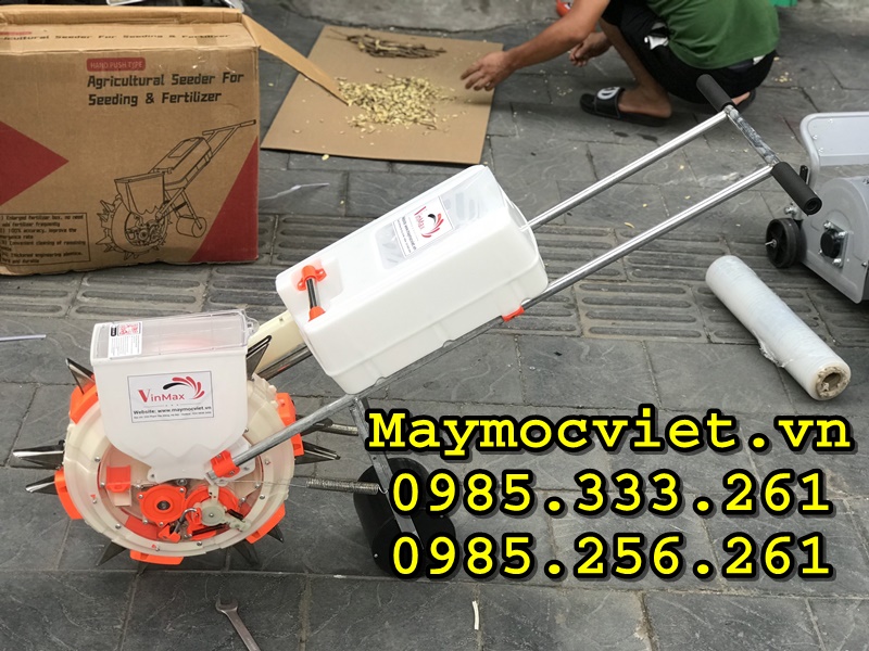 Máy gieo hạt 2 chức năng gieo hạt và bón phân bón Vinmax GH888