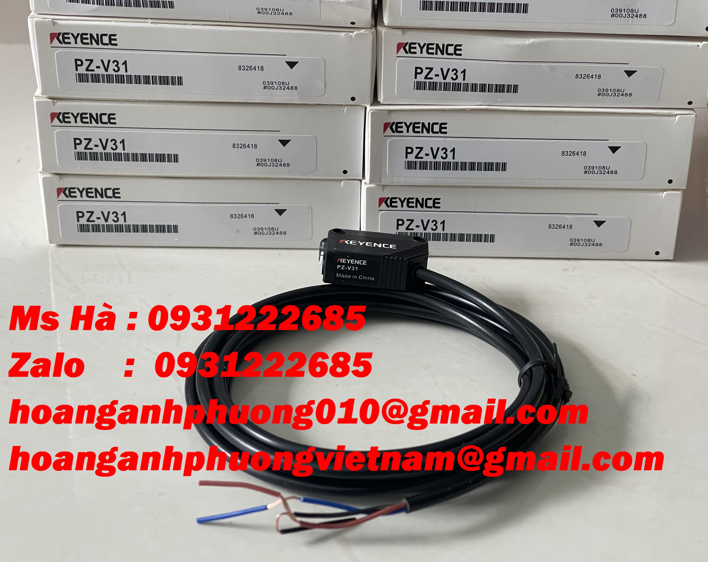 Keyence NPN PZ-V31  cảm biến dạng vuông  nhập chính hãng