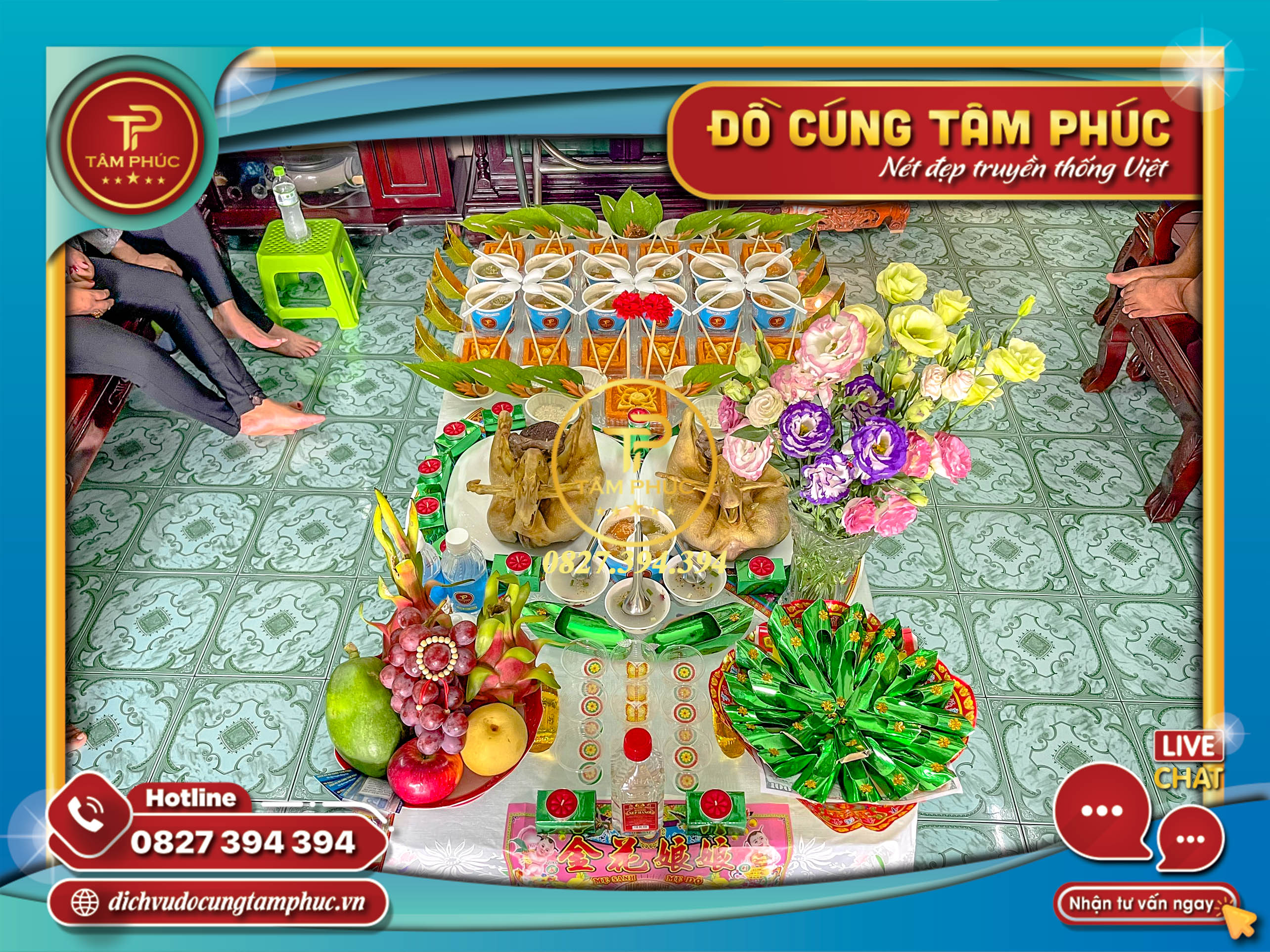 Dịch vụ mâm cúng đầy tháng trọn gói cho các bé