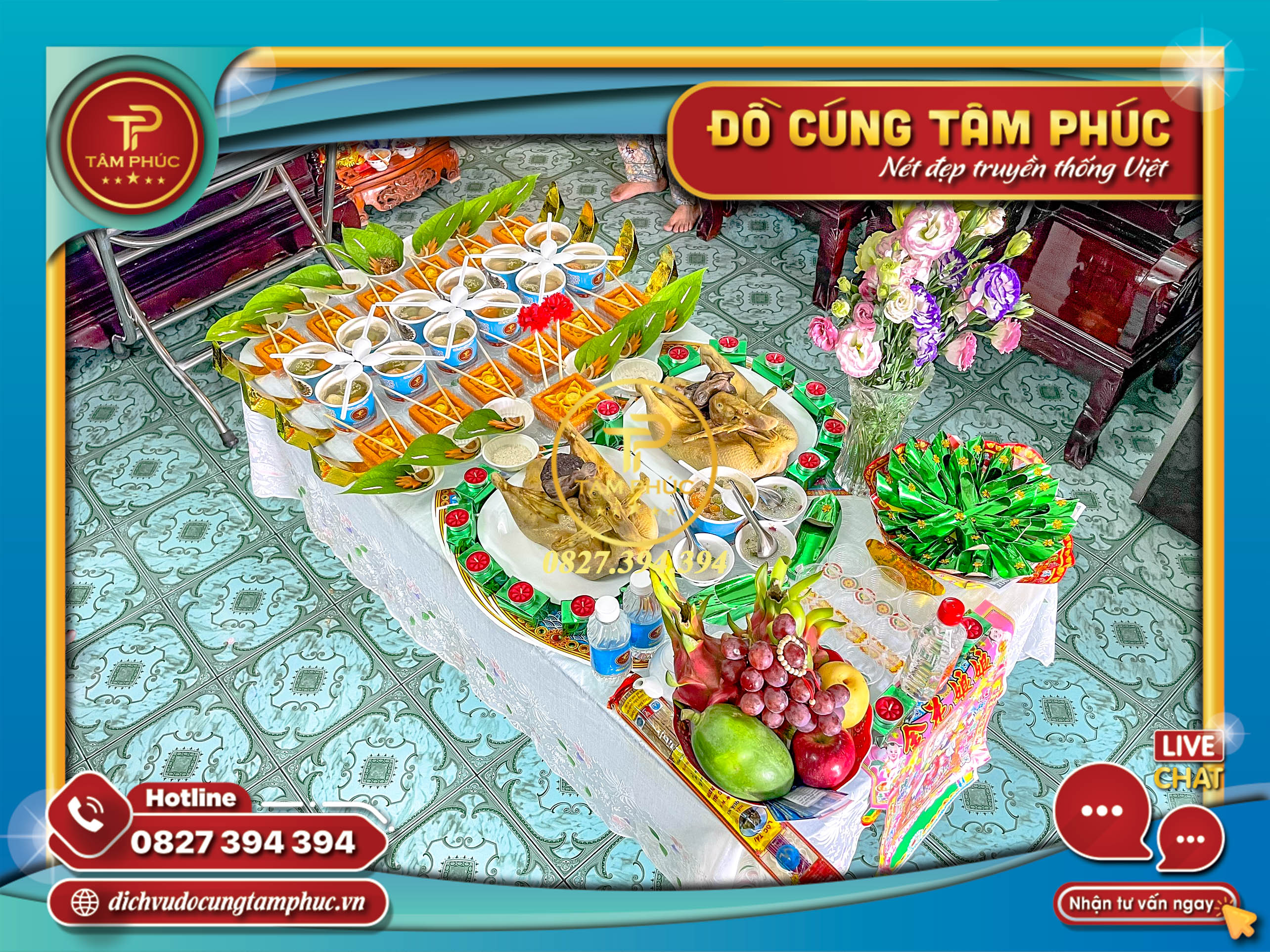 Dịch vụ mâm cúng đầy tháng trọn gói cho các bé