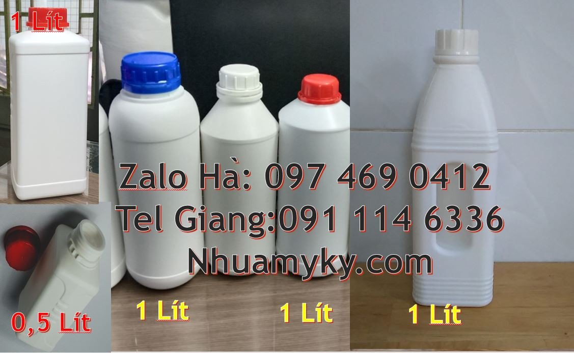 Bán chai nhựa 1l có nắp thoát khí đựng hóa chất,chai nhựa 500ml nắp va