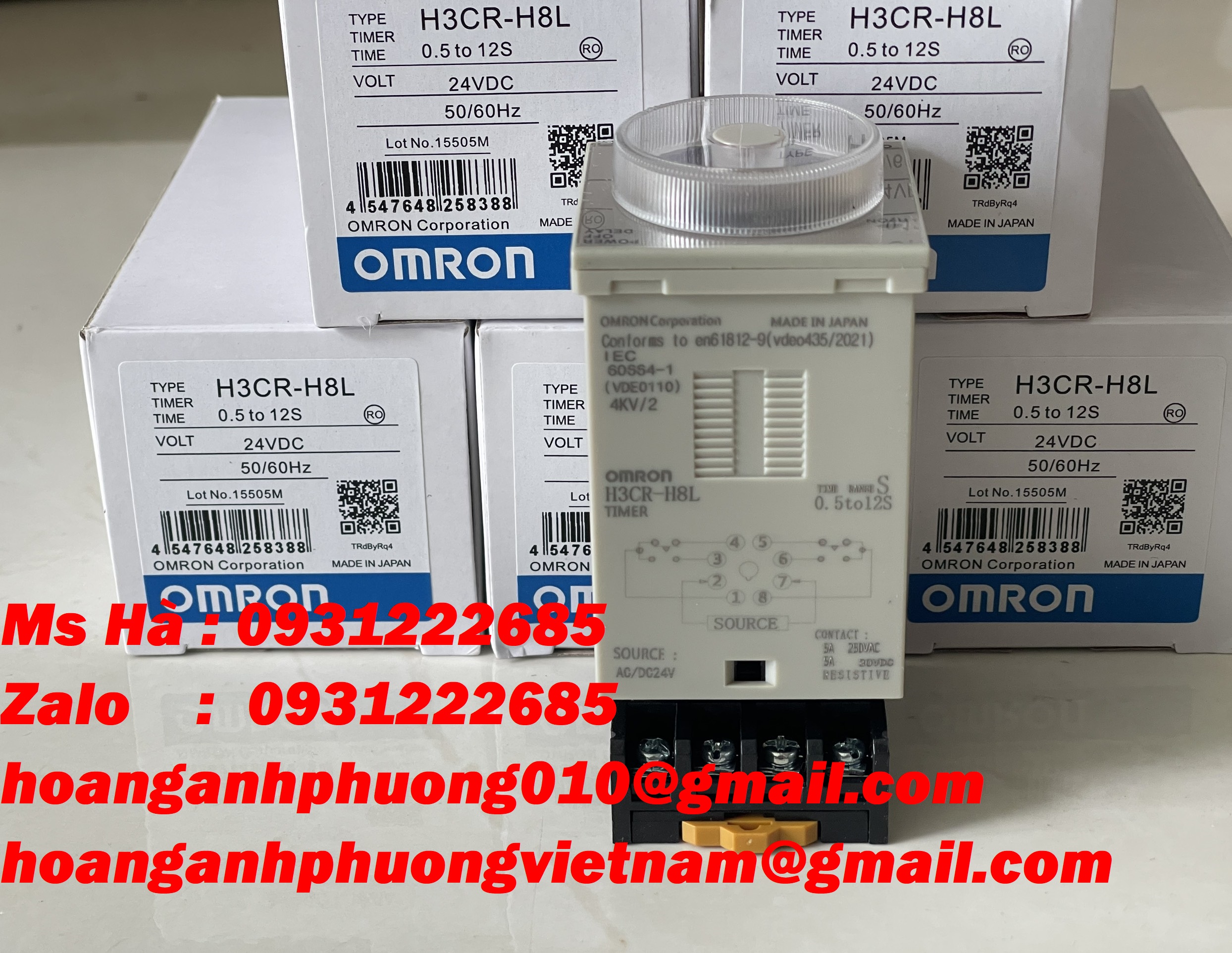 Bộ đặt thời gian H3CR-H8L dòng Omron - nhập khẩu giá tốt