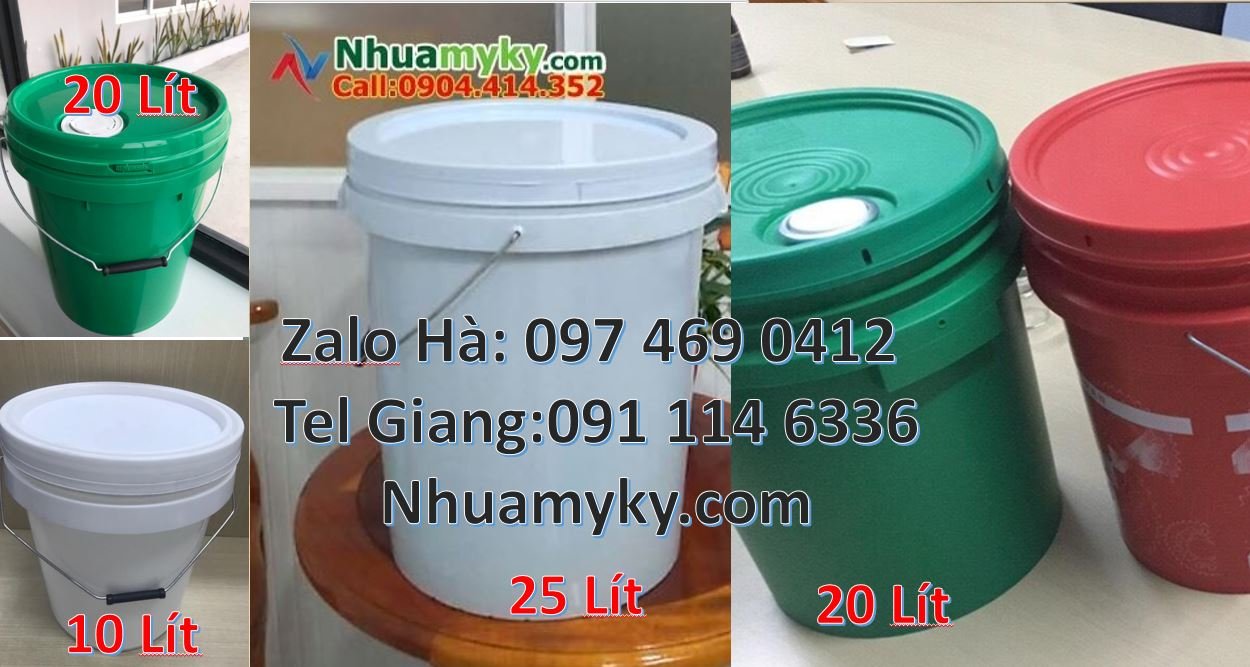 Bán thùng đựng sơn 30l quai sắt,thùng sơn 25l nắp đậy giá rẻ đựng sơn