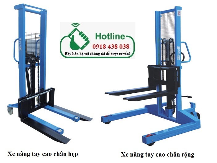 Xe nâng tay cao 500 kg đến 3 tấn, nhập khẩu chính hãng giá rẻ