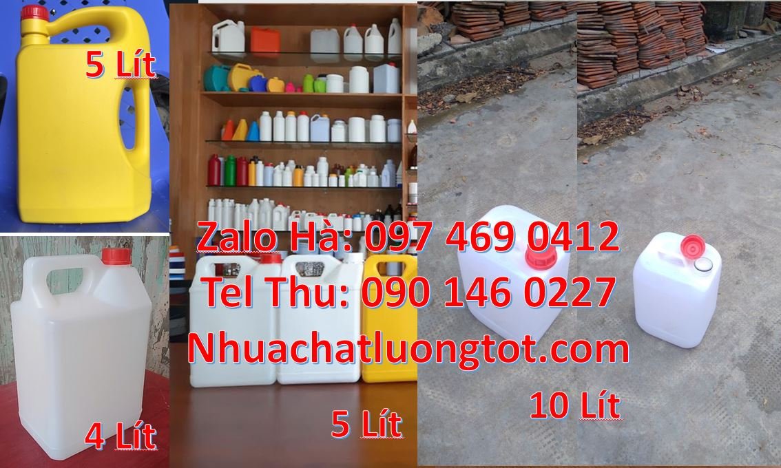Bán can nhựa 5l có nắp thoát khí đựng nước mắm,can nhựa 2l đựng thực p