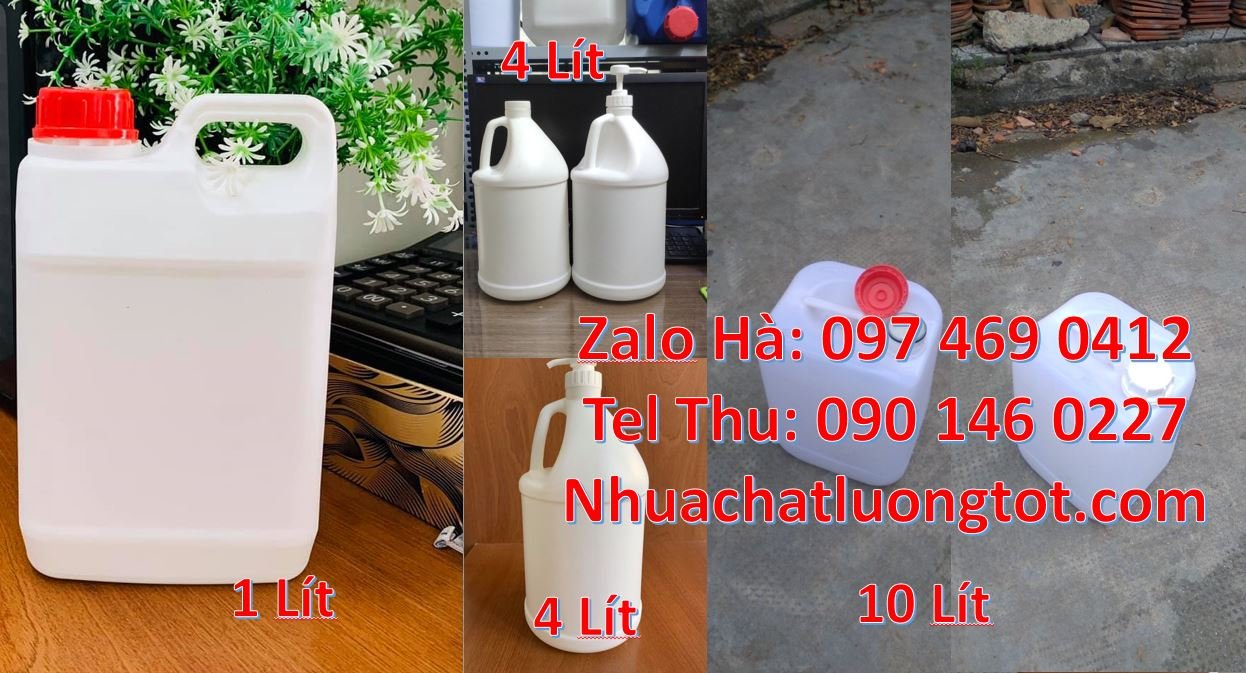 Bán can nhựa 5l có nắp thoát khí đựng nước mắm,can nhựa 2l đựng thực p