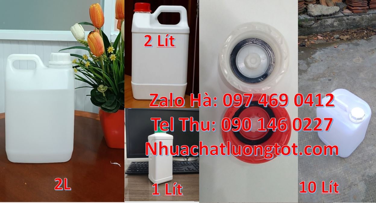 Bán can nhựa 5l có nắp thoát khí đựng nước mắm,can nhựa 2l đựng thực p