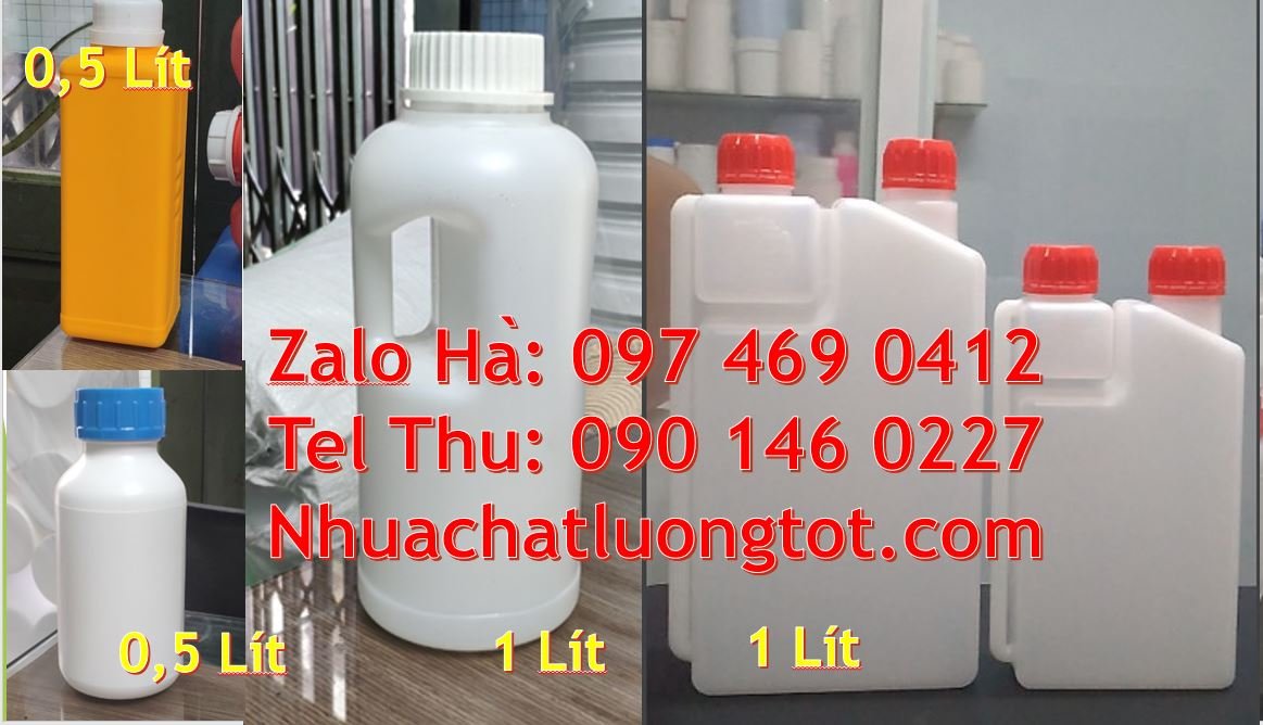 Bán chai nhựa 1l có nắp thoát khí đựng hóa phẩm,chai nhựa 0.5l đựng gi