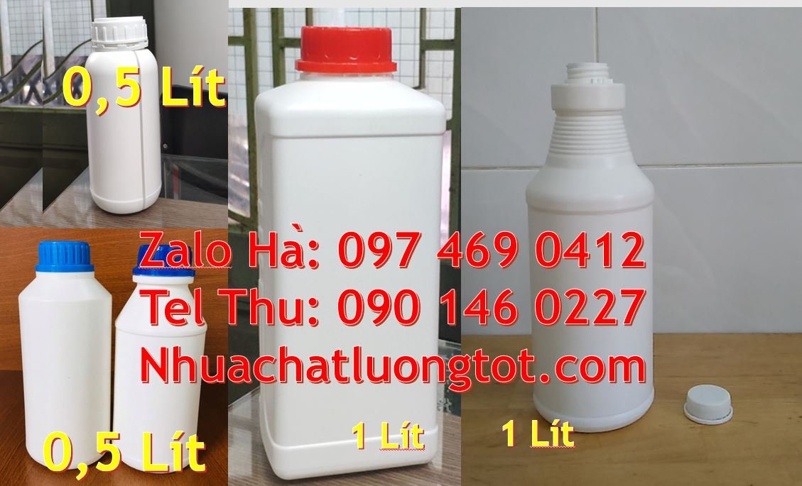 Bán chai nhựa 1l có nắp thoát khí đựng hóa phẩm,chai nhựa 0.5l đựng gi