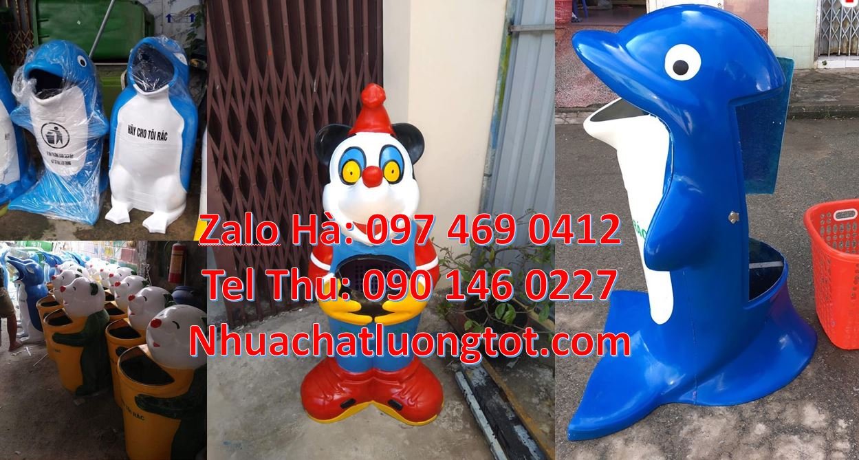 Bán thùng rác hình con thú giá rẻ,thùng rác hình con chuột mickey mới