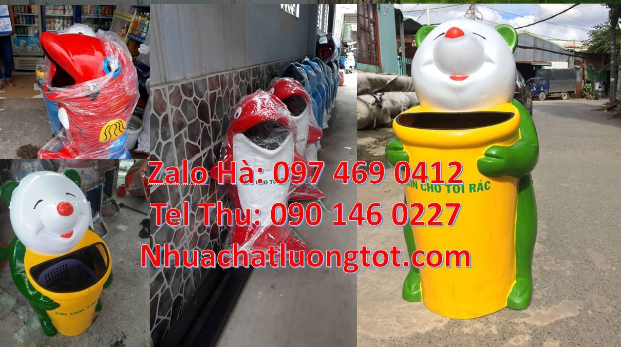 Bán thùng rác hình con thú giá rẻ,thùng rác hình con chuột mickey mới